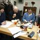Divadlo Na Jezerce Othello prvni ctena zkouska Jan Hrusinsky Martin Hilsky Radek Holub a Martin Sitta foto Ivan Kahun